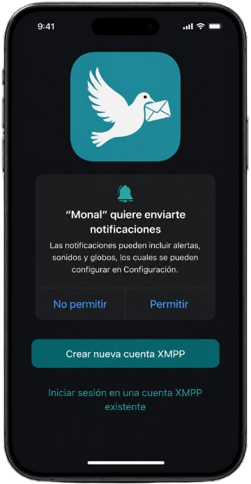 Permitir notificaciones en Siskin IM
