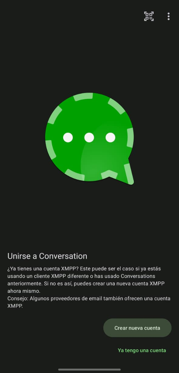 Menú principal de la aplicación F-Droid