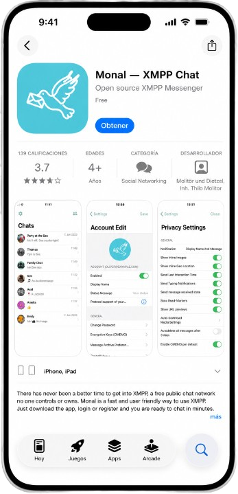 Pantalla de App Store